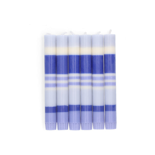 Return to Sender Dinerkaarsen 17 cm Blauw - Set van 6