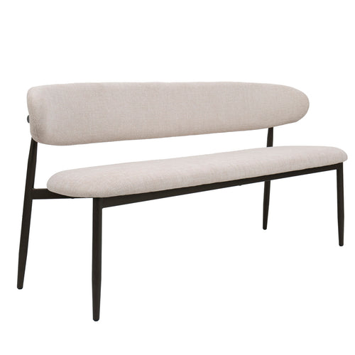 Giga Meubel Eetkamerbank Alexia - Beige/Brons - 200x55x77cm