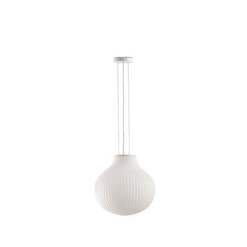 Faro ISABELLE 40cm Globe Hangende Plafondlamp Mat Wit