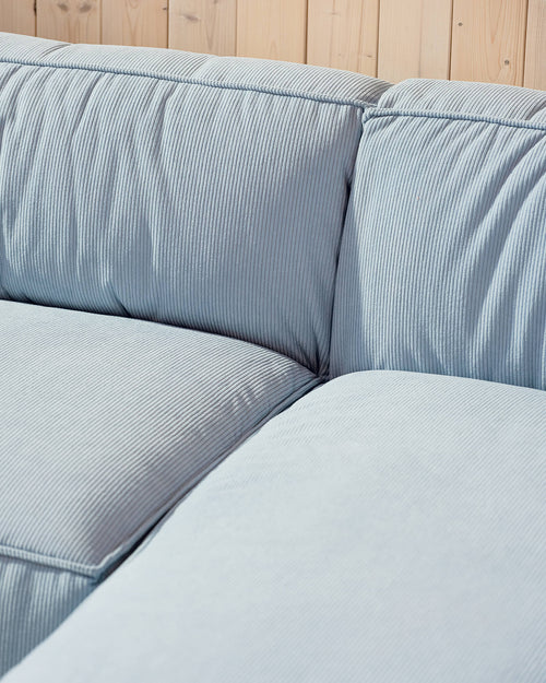 noo.ma Lobi 3-zits hoekslaapbank - Beige Corduroy, hoek links