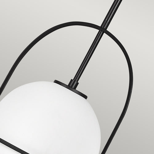 Elstead Hinkley Somerset Globe Pendel Plafondlamp Zwart