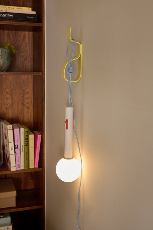 Hübsch wandlamp Talk - glas/ijzer - ø10xh30cm