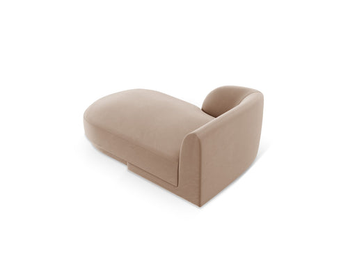 Micadoni linker meridiaan Miley flueel, cappuccino - 156x90x70cm