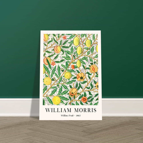Artfulprints Poster met Lijst William Morris - Willow fruit   - 30x40 cm - Groen