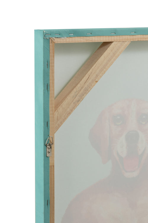 J-Line wanddecoratie Honden Zwemshort - canvas/verf - mix
