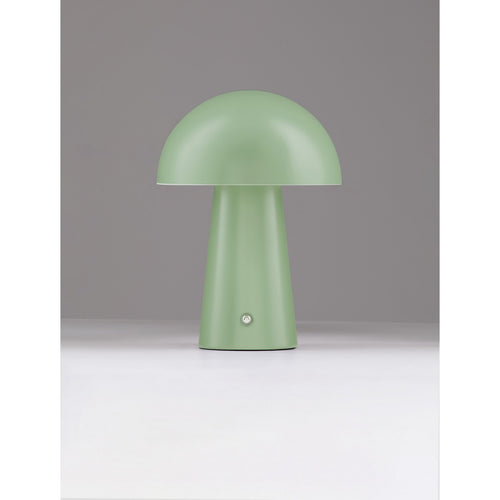 Nova Luce ANDE Geïntegreerde LED-tafellamp, matgroen, aanraakgevoelig, dimbaar, 2W 129lm 3000K, USB-aansluiting