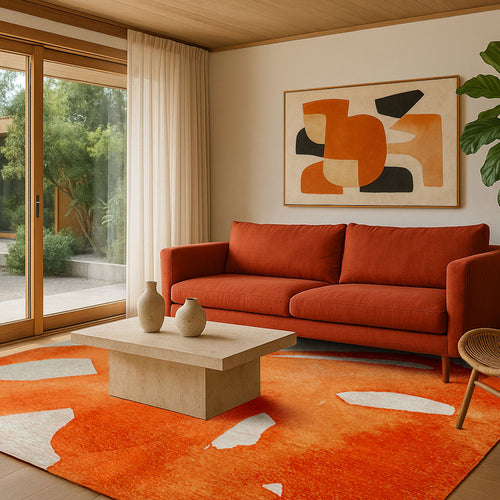 Lola&Moi vloerkleed Orangeade - goud - 170x240cm