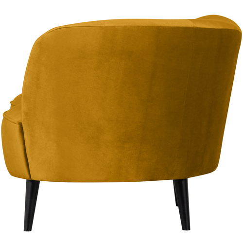 WOOOD loungefauteuil rechts Sara - Velvet - Oker - 71x112x81 - vtwonen shop