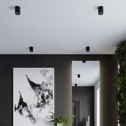 Sollux Lighting Plafondlamp ZOE zwart LED - 7,2x7,2x8,3cm