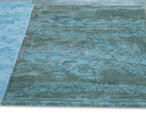Vintage vloerkleed 8015 Azur - Blauw - 200 x 280 cm
