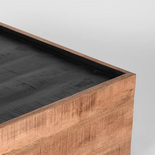 LABEL51 Salontafel Noble - Zwart Mangohout - 80x80x37cm