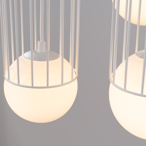 Sollux Lighting Hanglamp BRINA 3P wit - 34x34x115cm