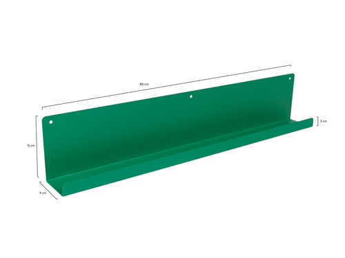 MaximaVida wandplank Wally 80 x 9 x 15 cm emerald groen - 2 stuks - vtwonen shop