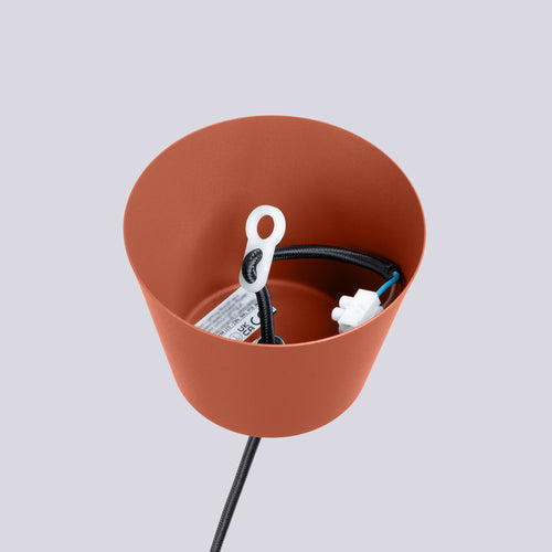Sollux Lighting Hanglamp BILO rood oker - 35x35x120cm