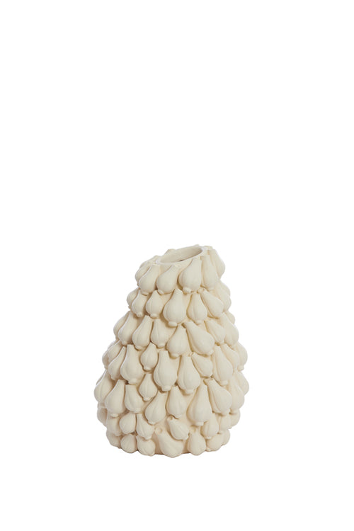 Light & Living vaas GARLIC - 27x26.5x33cm - wit