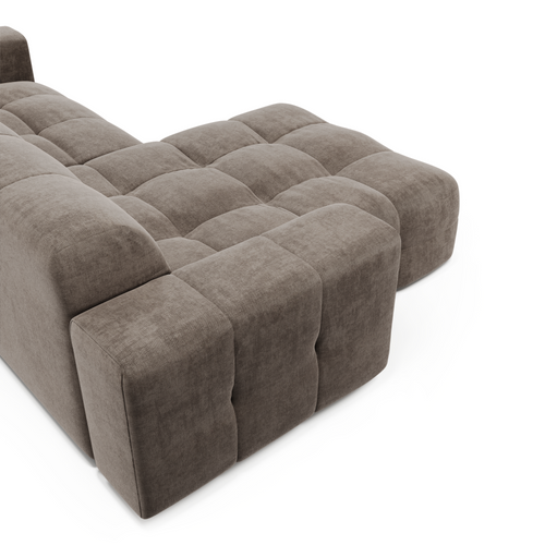 Sia Home - Hoekbanken links MAEL -  Fluweel - Mol - 230cm - vtwonen shop