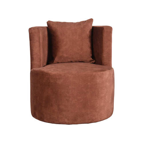 LABEL51 Fauteuil Evy - Bruin Velvet - 65x65x75cm