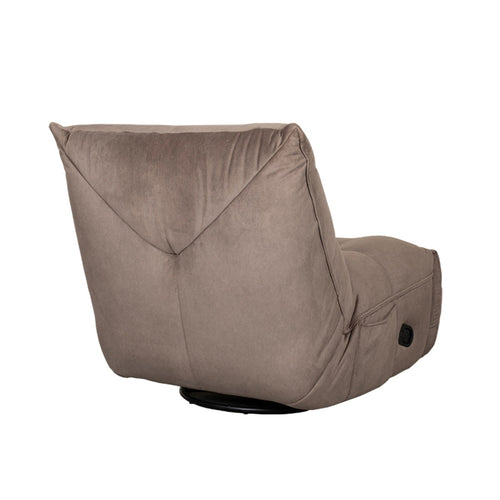 LABEL51 Relaxfauteuil Take It Easy - Taupe Stof - Draaibaar - vtwonen shop