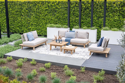 6-persoons loungeset - Lunar - acaciahout - Garden Impressions