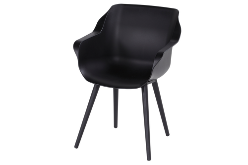 Hartman Dining Tuinset Esmee - Naturel/Zwart Teakhout - 200x100x77cm