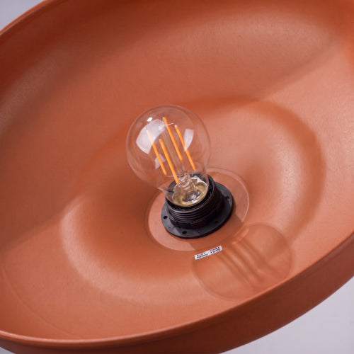 Sollux Lighting Hanglamp GINA rode oker - 38x38x74cm