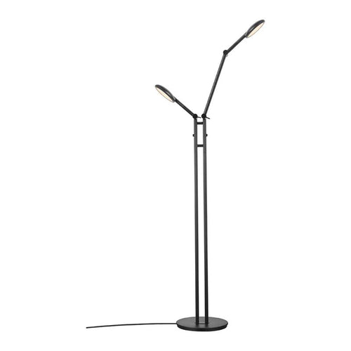 Nordlux Bend Vloerlamp - 2-lichts LED - 2700K - Zwart