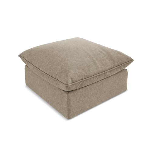 LaMiaSofa Poef Ravenna - velours - beige - 75x75x45