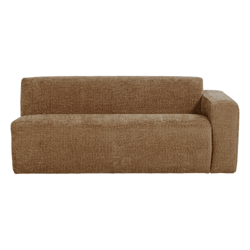 WOOOD 2-zits bank arm rechts Mojo Base - Wollig - Honinggeel - 74x185x97