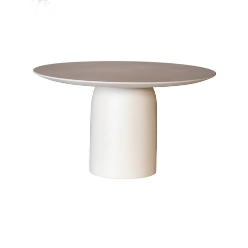 DÉJA Living Eettafel Dalarö - Rond Beige Eco Composiet - 130cm