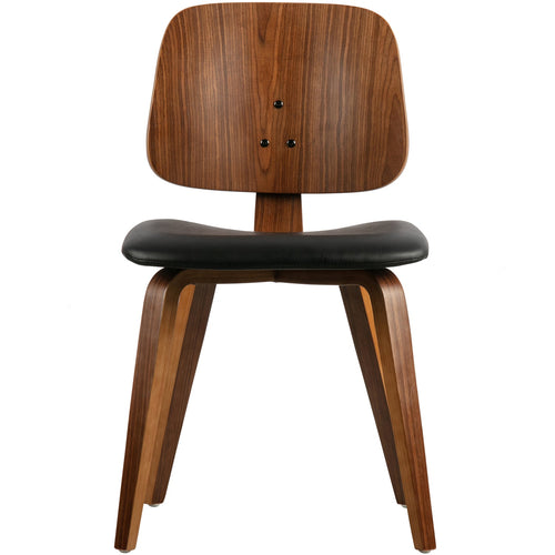 vtwonen eetkamerstoelen Classic - Hout - Zwart/Walnoot - Set van 6 - vtwonen shop
