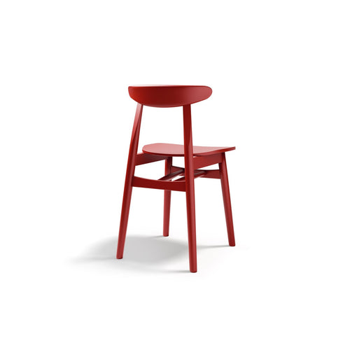 Set van 2 stoelen Elie hout rood - 42x47x80cm