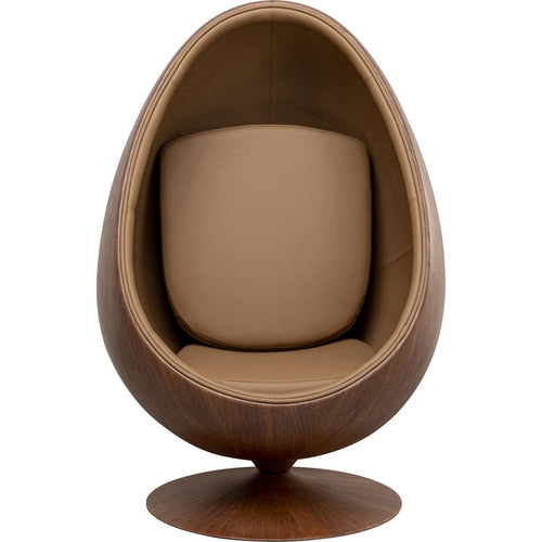 Kare Design Draaifauteuil Eye Ball walnoot - vtwonen shop