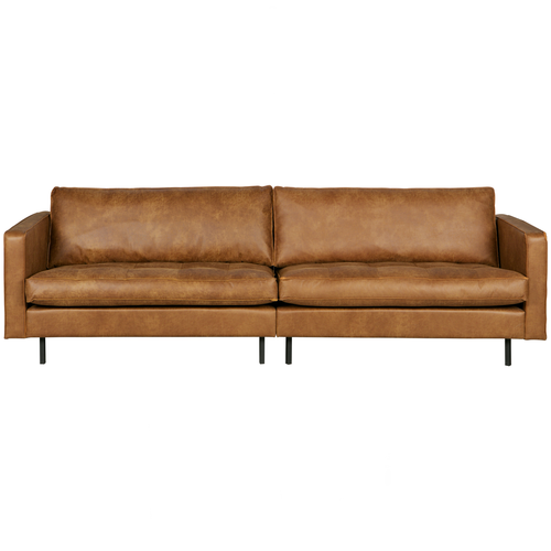 BePureHome classic 3-zits bank Rodeo - Recycle Leer - Cognac-83x275x88 - vtwonen shop