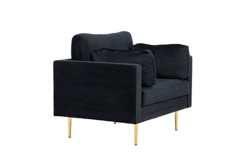 BRAM Fauteuil Renzo - Zwart Velours - vtwonen shop