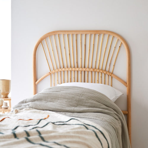 Tikamoon Rotan hoofdbord 90 cm - Naturel