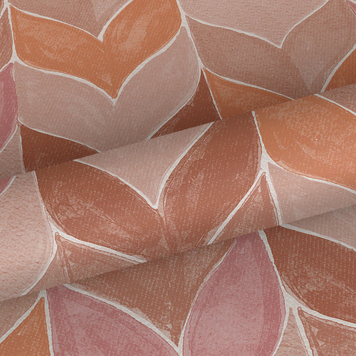 Sanders & Sanders behang grafisch motief terracotta roze - 53 cm x 10,05 m - 640739