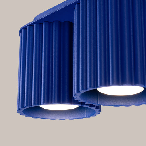 Sollux Lighting Plafondlamp AURA 2 ultramarijn GU10 - 21x10x12cm
