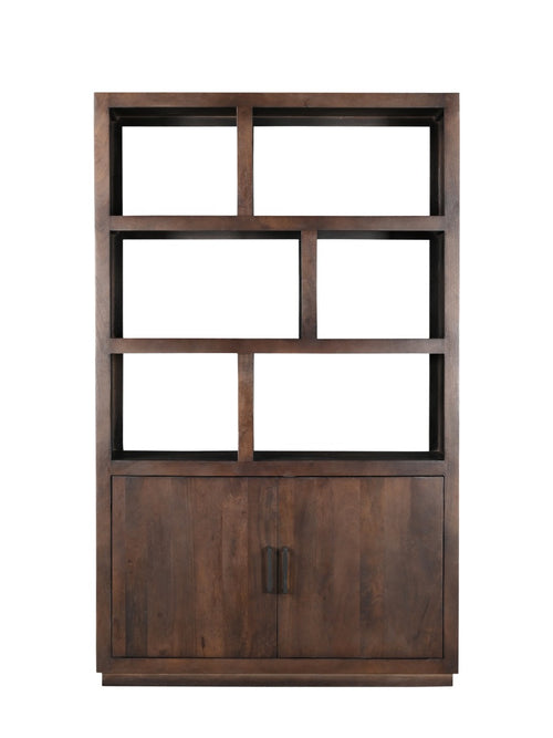 Livingfurn vitrinekast Jaxx - 120cm - mangohout - bruin