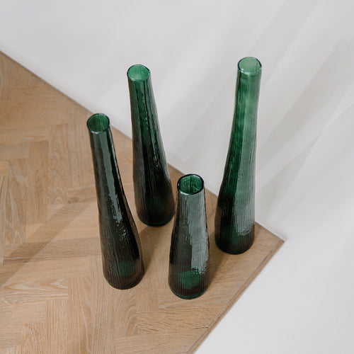 S|P Collection - Vaas 9xH40cm donkergroen Twig