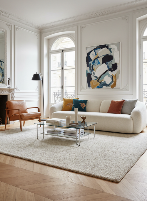 AFK Living vloerkleed Plush - Zacht comfort voor elke dag en OEKO-TEX® Standard 100 gecertificeerd. - wit - 200x290 cm