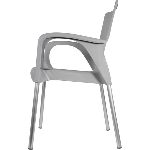 Lesli Living bistrostoel Bella - grijs - 52x55x85cm