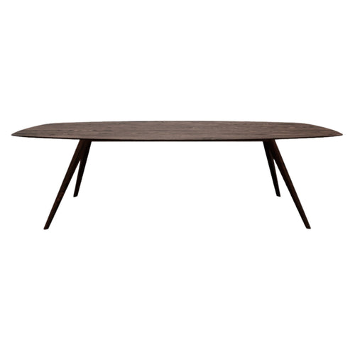 HelloTable eettafel Novum 30 - semi ovaal - 250x110 cm - eiken dark stained - vtwonen shop