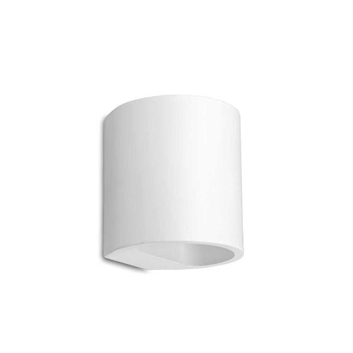 Artdelight Wandlamp Plaster Rond - Wit