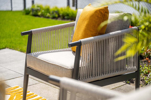 Garden Impressions Aloha lounge fauteuil - carbon black - sand - vtwonen shop