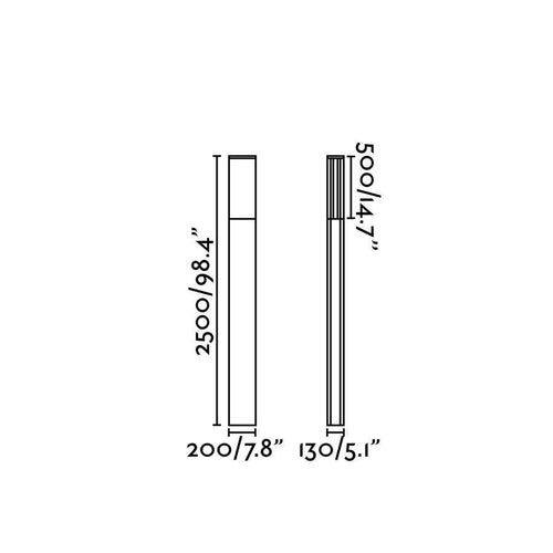 Faro Datna 74444E - LED Buitenlamp Paal Donkergrijs IP65