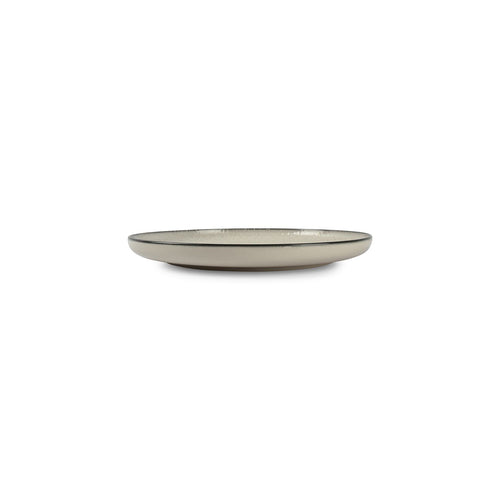 Ona - Plat bord 27cm wit Gravel - Set van 6