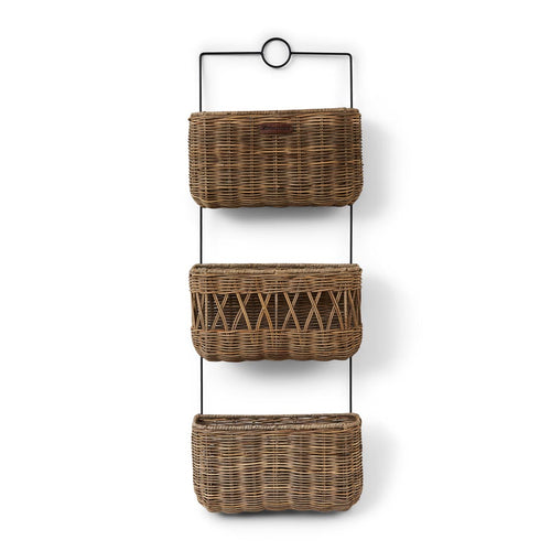 Rivièra Maison Rustic Rattan Wall Rack - Rattan Pitriet - Naturel - vtwonen shop