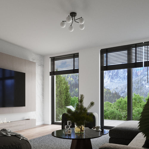 Sollux Lighting Wandlamp ASTRAL 1 zwart - 10x22x21cm