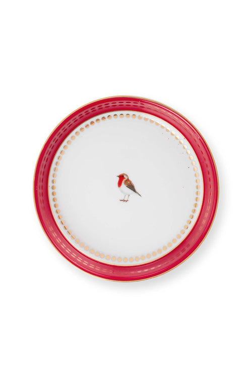 Pip Studio Theemok Set - Love Birds Medallion - Rood Roze - 300ml