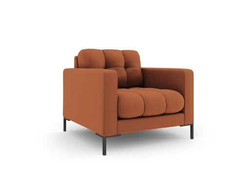 Cosmopolitan Design Fauteuil Bali structurele stof, baksteen - 96x87x75cm